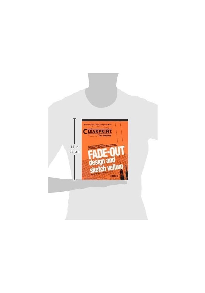 Clearprint 1000H Fade-Out Design and Sketch Vellum Pad - 50 Sheets, 8.5 x 11 inches - Image 2